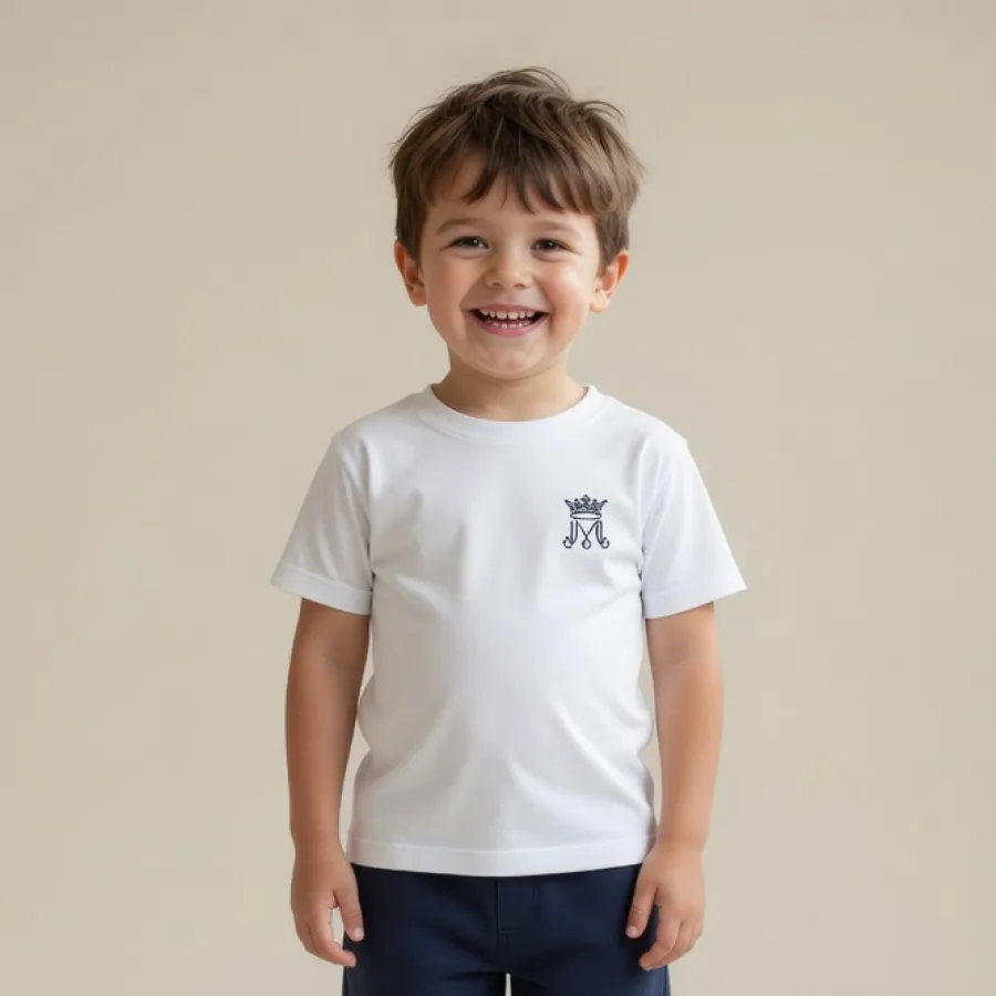 foto ai infanzia manica corta white