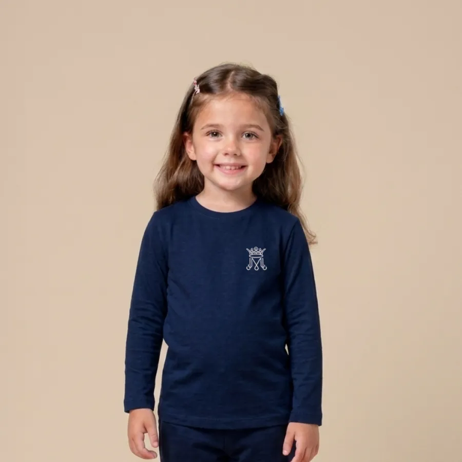 foto ai infanzia manica lunga navy