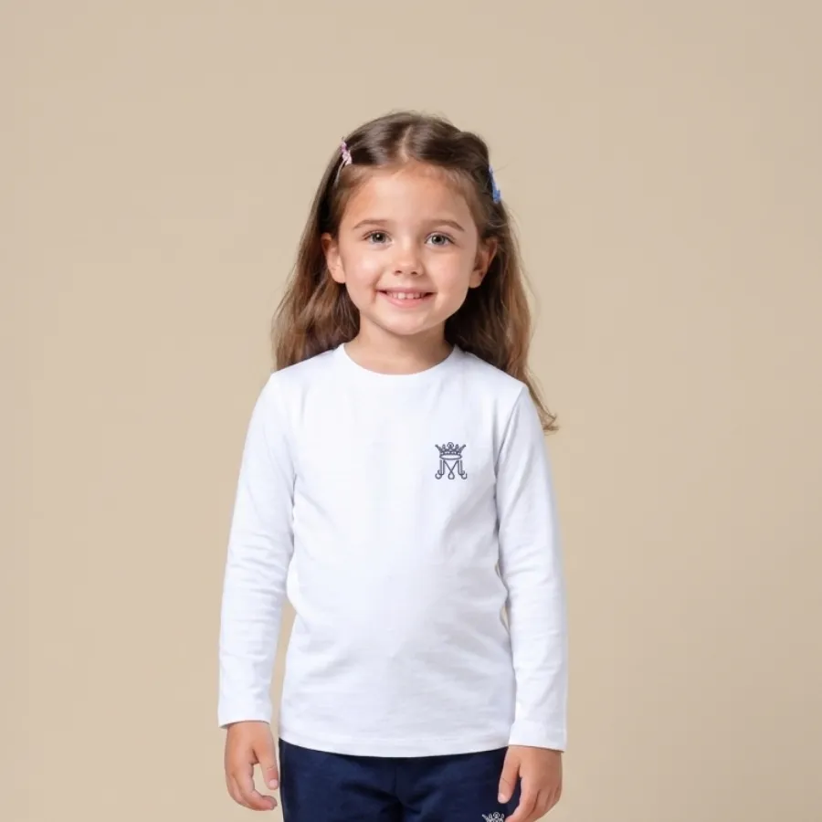 foto ai infanzia manica lunga white