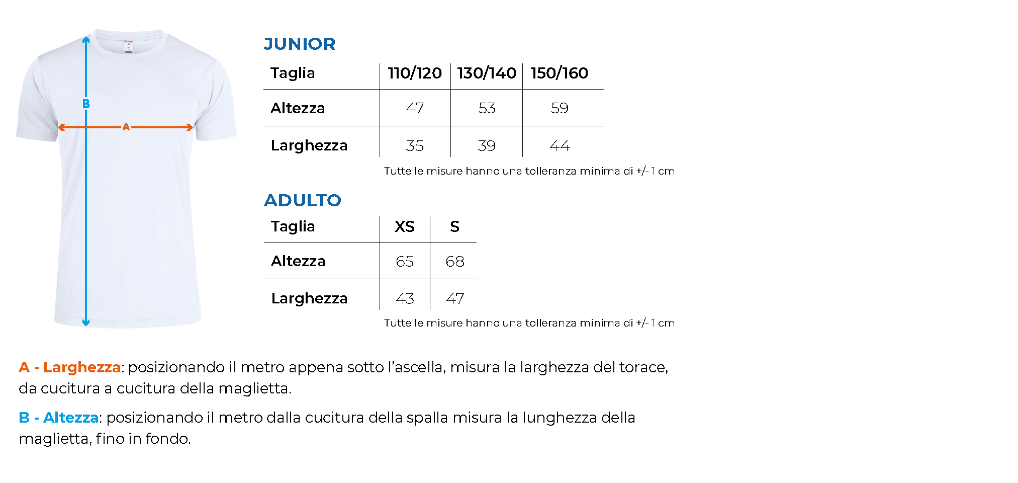 Tabella taglie 029037 021038 primaria 2 comonte