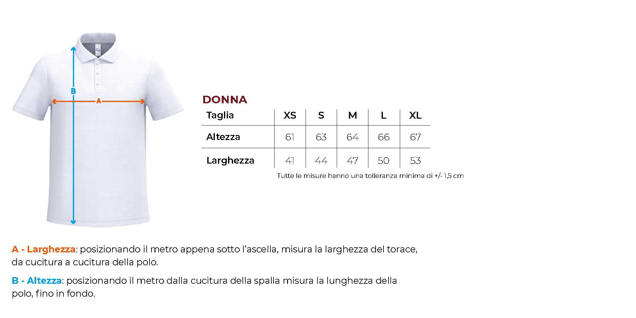 Tabella taglie 2 bsw201 secondaria comonte