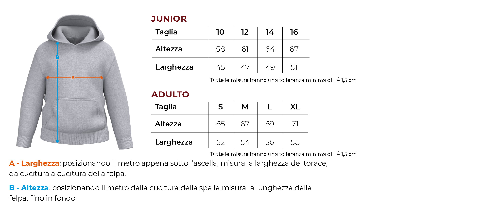 Tabella taglie 4 z432b2 z432j2 grigio secondaria comonte